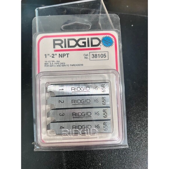 Ridgid 38105 1" to 2" NPT Pipe Threading Replacement Die - Picture 1 of 4